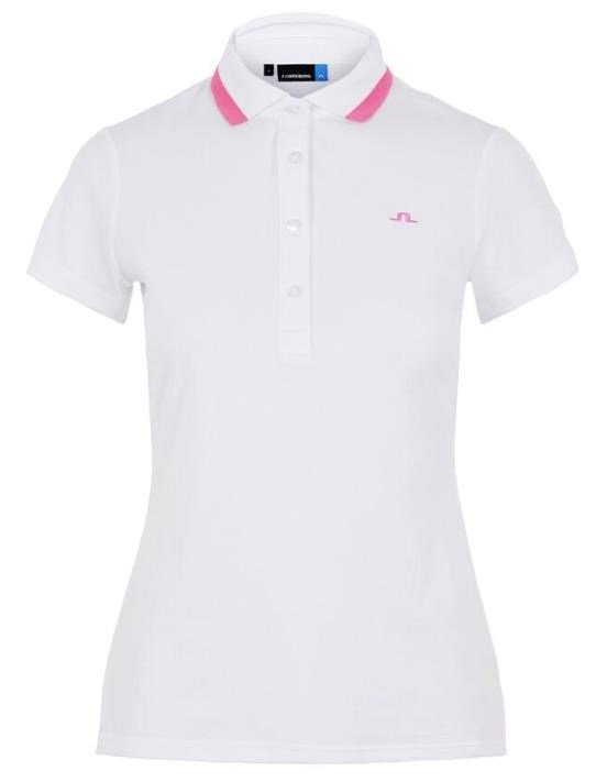 J.Lindeberg Alve Cotton damskie polo, białe