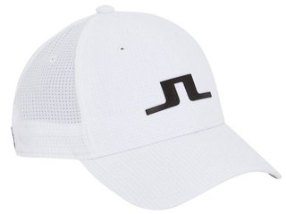 J.Lindeberg Caden Tech Mesh czapka z daszkiem, biała
