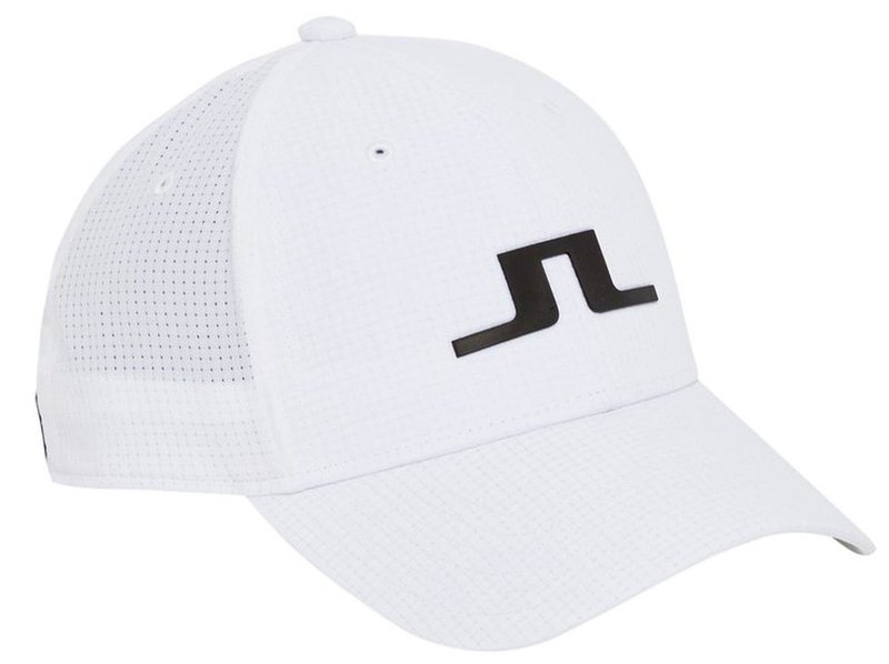 J.Lindeberg Caden Tech Mesh czapka z daszkiem, biała