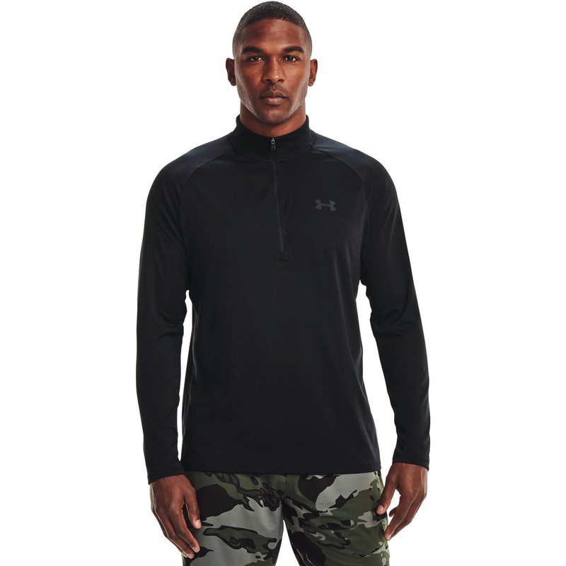 Under Armour Tech 2.0 1/2 Zip męskie polo, czarne