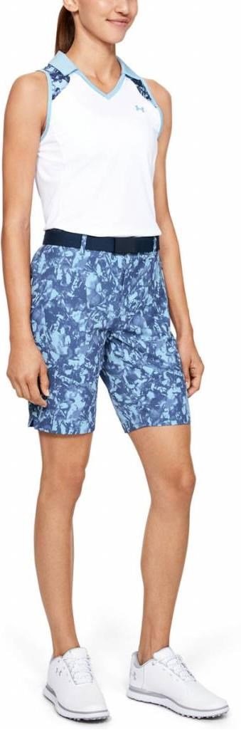Under Armour Links Printed damskie spodenki, niebieske