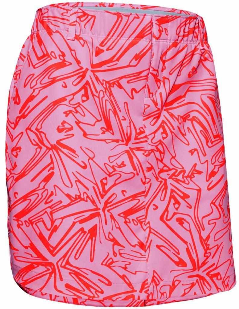 Under Armour Links Woven Printed damska spódnica golfowa, różowa