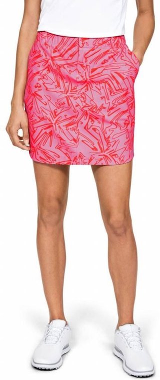 Under Armour Links Woven Printed damska spódnica golfowa, różowa