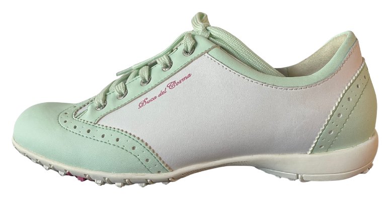 Duca Del Cosma Mila damskie buty golfowe, biało/miętowe