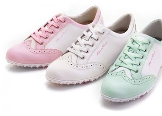 Duca Del Cosma Mila damskie buty golfowe, biało/miętowe