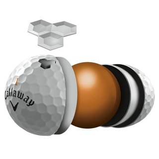 Callaway HEX Hot Pro golf balls, 3pc