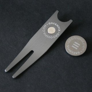 Groovefix GreenFix™ Pitch Repairer pitchfork, szare z markerem
