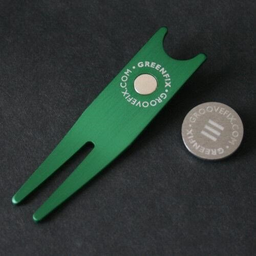 Groovefix GreenFix™ Pitch Repairer pitchfork, zielony z markerem