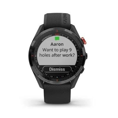 Garmin Approach S62 GPS zegarek, czarny/biały pasek