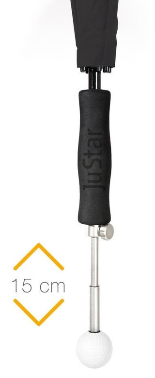 JuStar Telescopic Umbrella parasol teleskopowy, srebrny