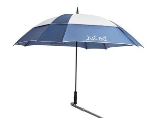 JuCad Windproof parasol golfowy z kołkiem pin 68", niebiesko/srebrny