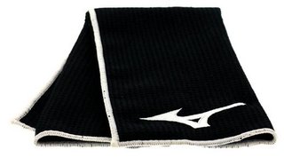 Mizuno Micro Fibre ręcznik golfowy, czarny