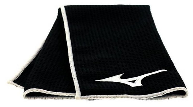Mizuno Micro Fibre ręcznik golfowy, czarny
