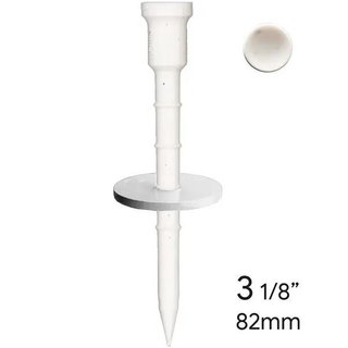 Lignum Tee plastikowe tee 82mm, 10szt., białe + dysk
