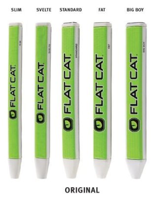 Flat Cat Original Putter Grip Slim, limonkowy