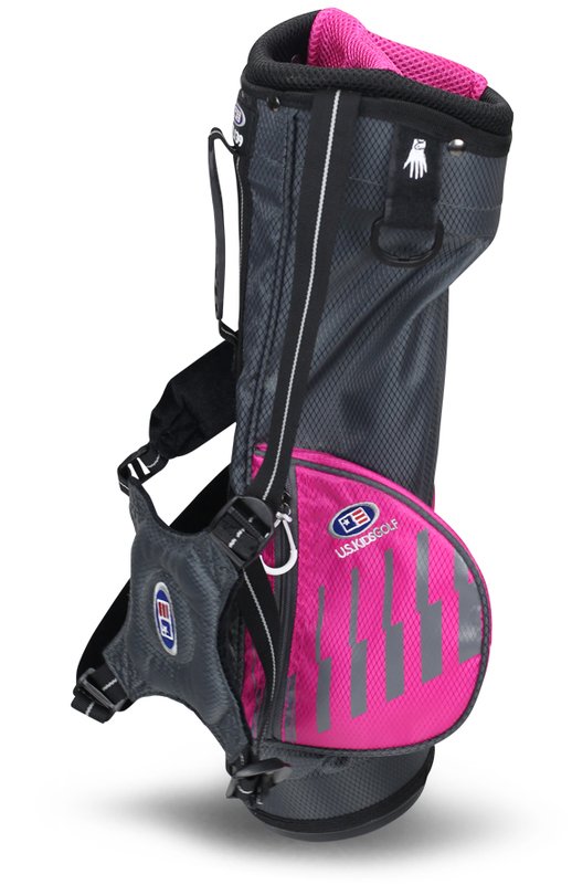 2022 U.S. Kids UL39 (99 cm) WT30-S stand bag dla dzieci, szaro/różowy
