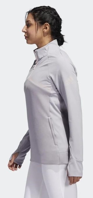 Adidas Hybrid Quarter-Zip bluza damska, glory grey