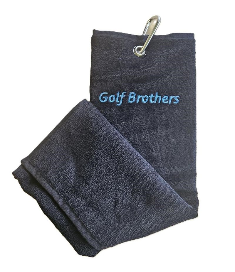 Golf Brothers Trifold ręcznik golfowy, czarny
