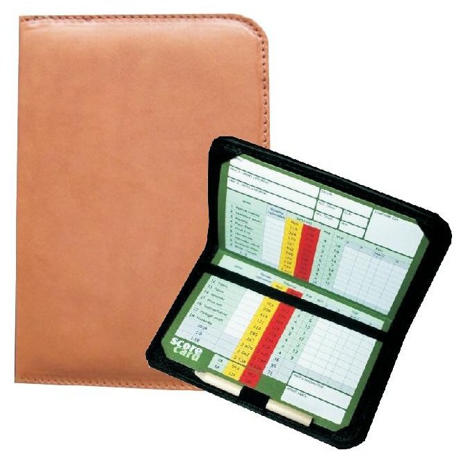 Pro Golf Real Leather Golf Organiser, dark blue