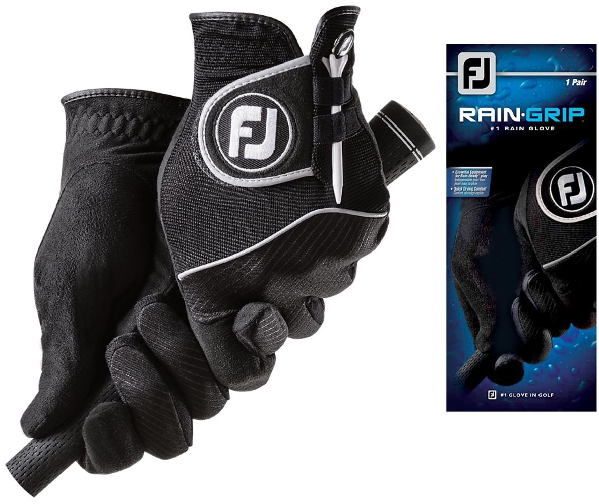 FootJoy RainGrip 17 męskie rękawiczki, czarne, 1para