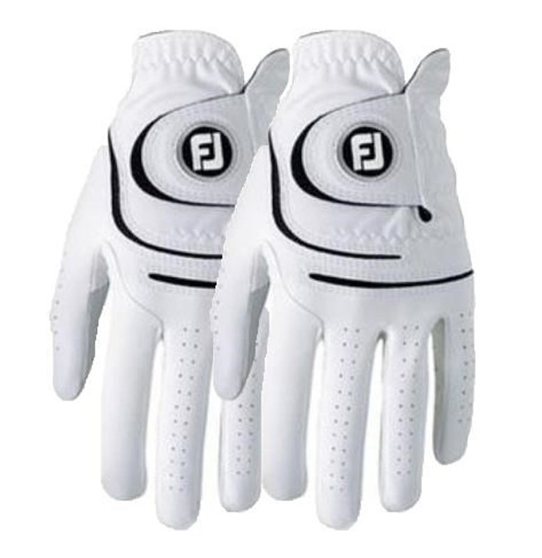 FootJoy WeatherSof mens gloves, 2pack, white