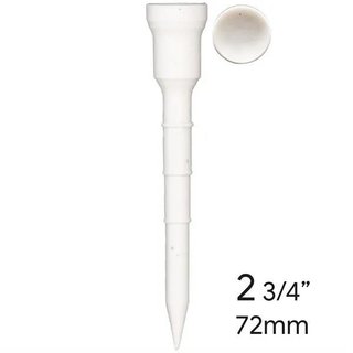 Lignum Tee plastikowe tee 72mm, 12szt., białe