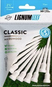 Lignum Tee plastikowe tee 72mm, 12szt., białe
