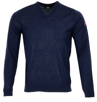 Hugo boss męski swetr, ciemno niebieski