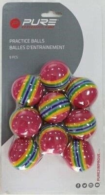 Pure 2 Improve Multi-Coloured Foam Balls piankowe piłki treningowe, 9 szt.