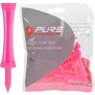 Pure2Improve Step plastikowe tee 53mm, różowe, 25 szt.