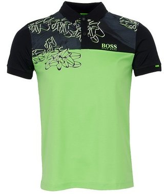 Hugo Boss męskie polo golfowe, zielono/czarne