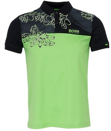 Hugo Boss męskie polo golfowe, zielono/czarne