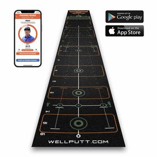 Wellputt Mat CLASSIC dywan do puttowania, 4m, czarny