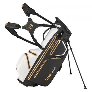 Bennington Zone Waterproof stand bag, czarno/biało/złoty