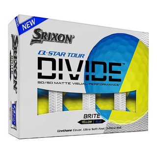 Srixon Q-Star Tour Divide piłki golfowe, żółto/niebieski