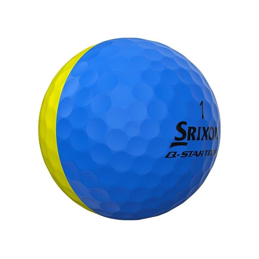 Srixon Q-Star Tour Divide piłki golfowe, żółto/niebieski