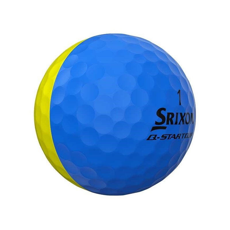 Srixon Q-Star Tour Divide piłki golfowe, żółto/niebieski