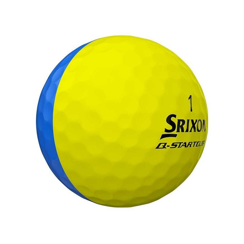 Srixon Q-Star Tour Divide piłki golfowe, żółto/niebieski