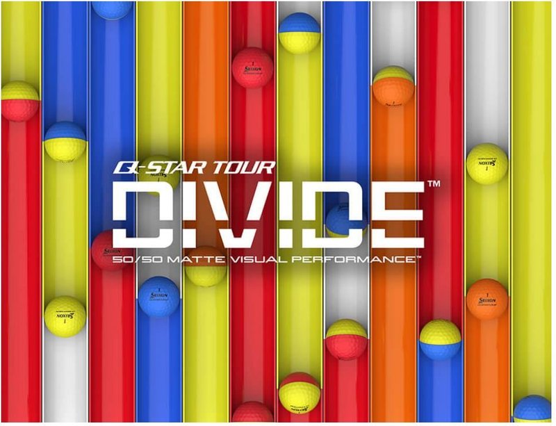 Srixon Q-Star Tour Divide piłki golfowe, żółto/niebieski