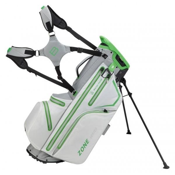 Bennington Zone Waterproof stand bag, biało/srebrno/limonkowy