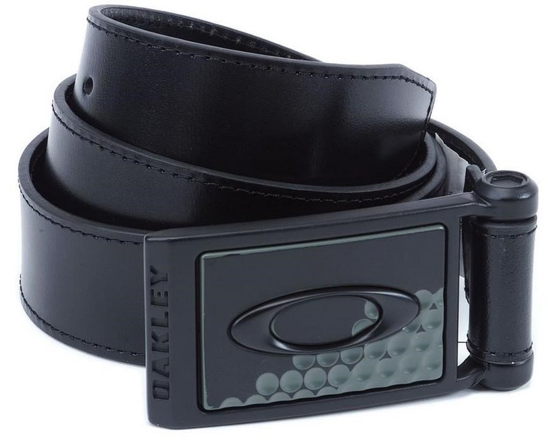 OAKLEY Ellipse leather belt, black