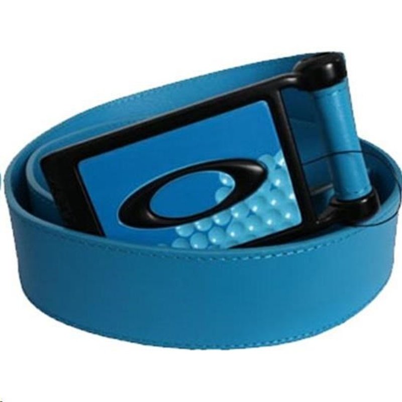 OAKLEY Ellipse leather belt, blue