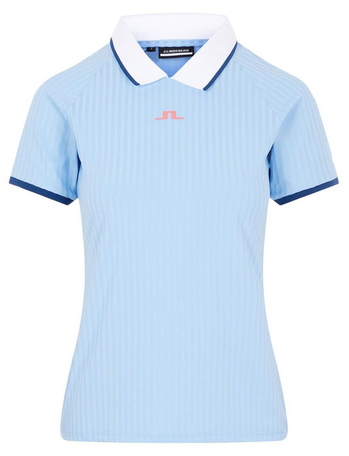 J.Lindeberg Sevina damskie polo, niebieskie