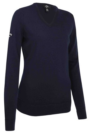 Callaway V-Neck Merino damski sweter, granatowy