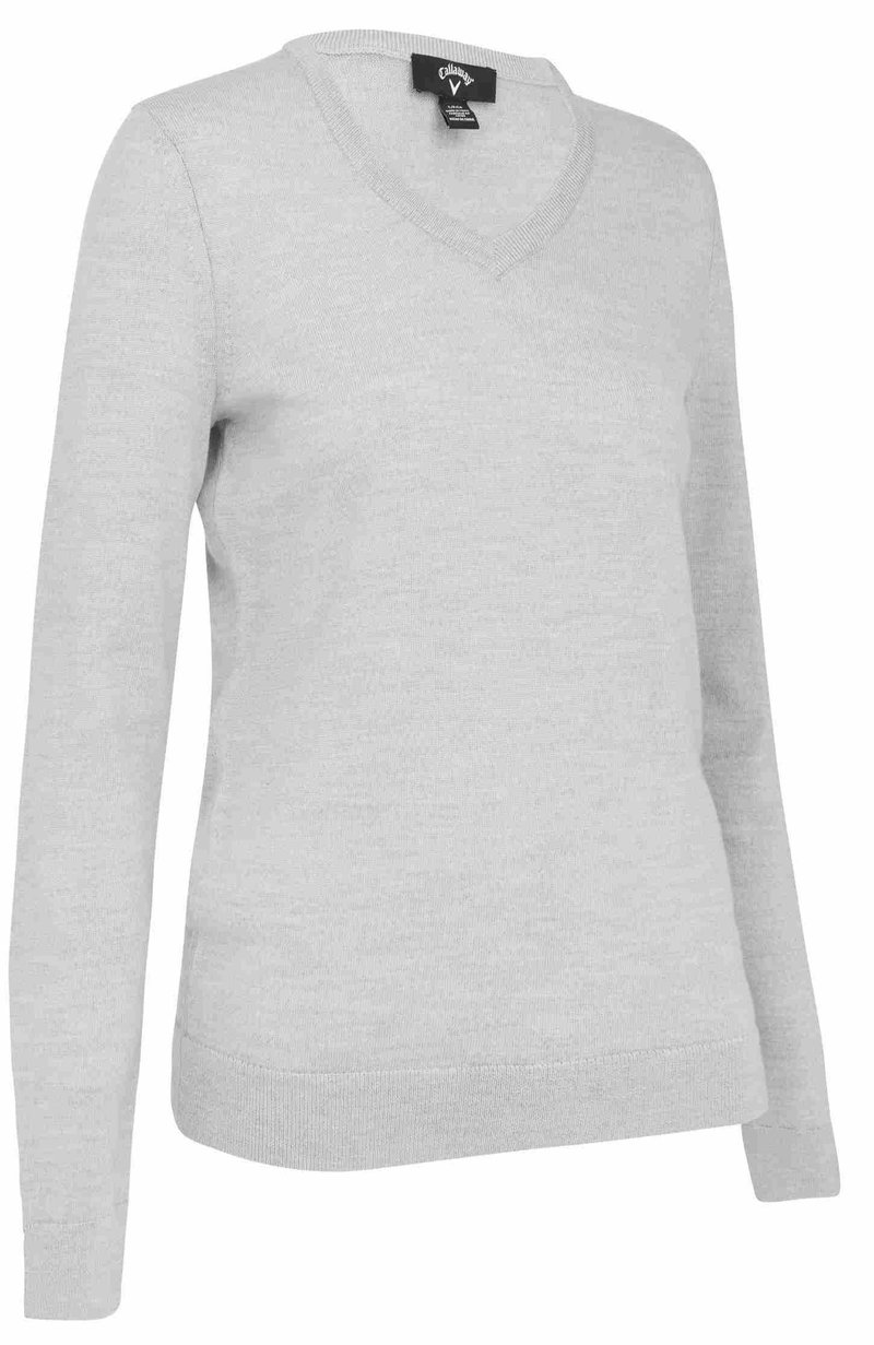 Callaway V-Neck Merino damski sweter, pearl blue