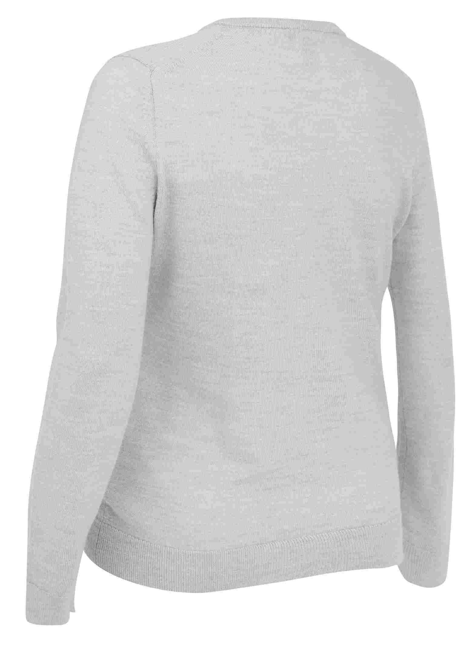Callaway V-Neck Merino damski sweter, pearl blue