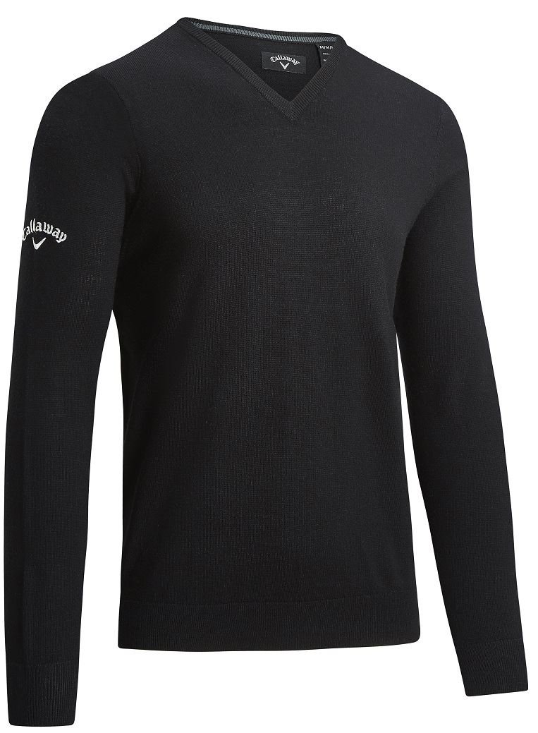 Callaway V-Neck Merino męski sweter, czarny