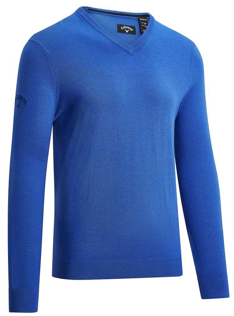 Callaway V-Neck Merino męski sweter, niebieski