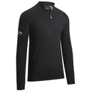 Callaway Windstopper 1/4 Zip męski sweter, czarny