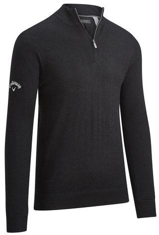 Callaway Windstopper 1/4 Zip męski sweter, czarny